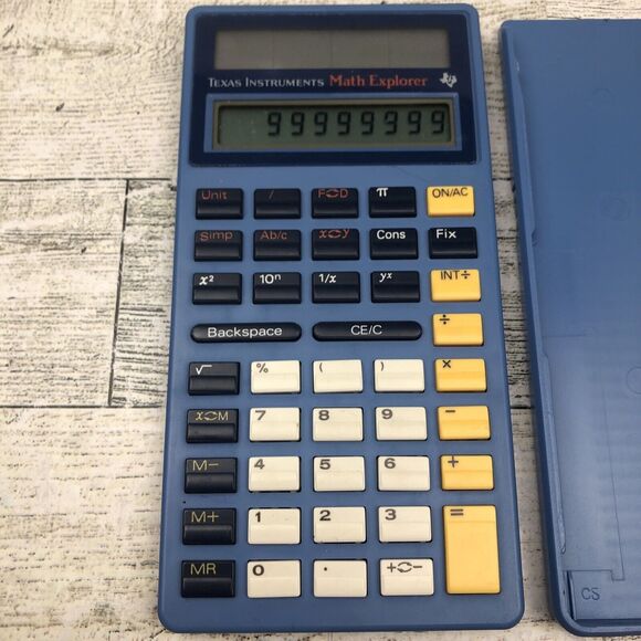 Texas Instruments Math Explorer Calculator W/ Cover Tested Works - Picture 2 of 6